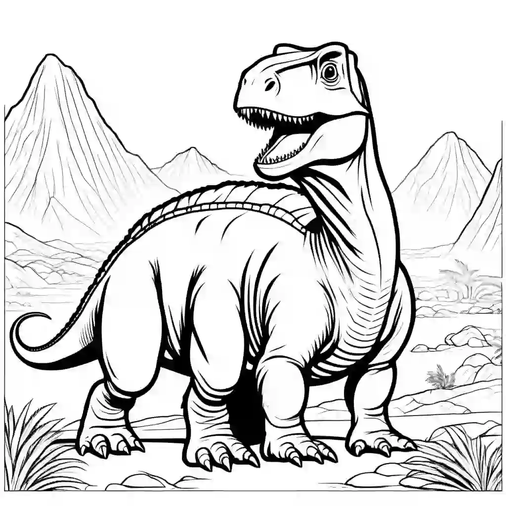 Herbivore dinosaurs coloring pages
